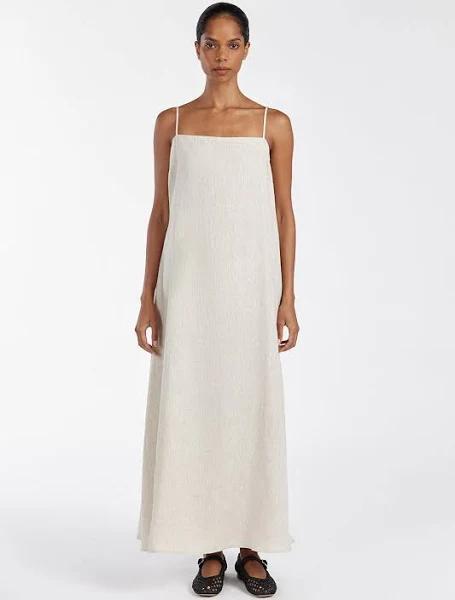 Jem Linen Maxi Dress in Natural by DISSH