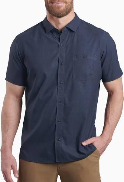 Kuhl Persuadr SS Mens Hiking Shirt - Night Blue - L