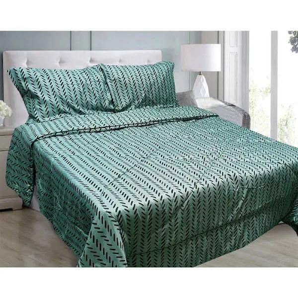 3 Pce Light Weight Comforter Set Queen/King Oscar Herringbone