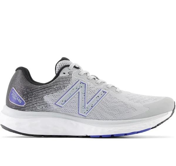 New Balance Men's Fresh Foam 680v7 - Grey/Black/Blue (Size 8.5)