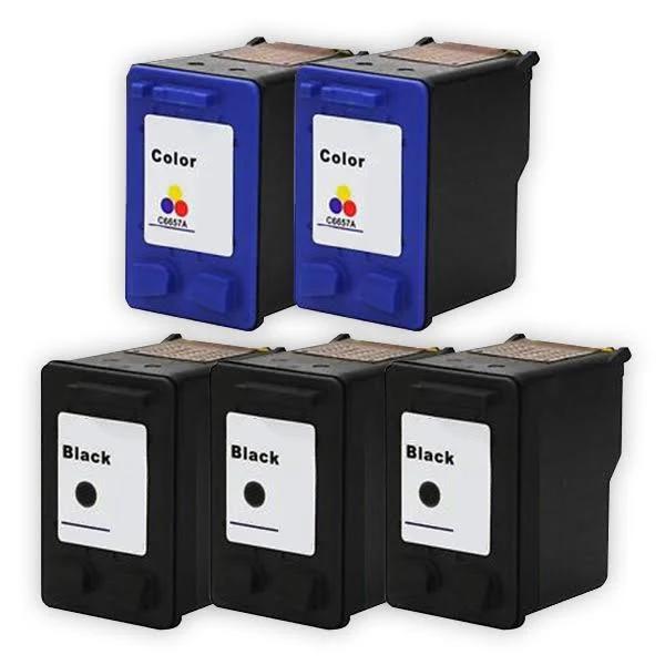 Compatible HP Deskjet 5168 Ink Cartridge - 5 Pack [3BK,2CL]