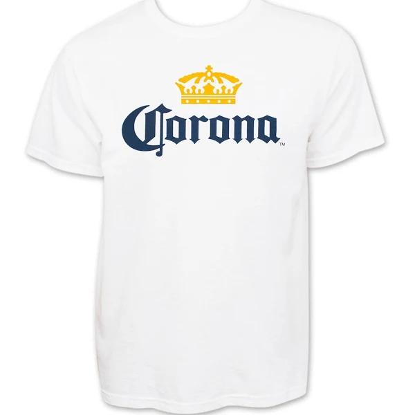 Corona Extra Men's Beer Logo T-Shirt White - X-Large