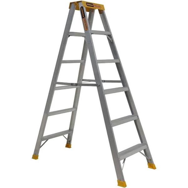 Gorilla Ladders 150kg Pro-Lite 6 Step Double Sided Aluminium Ladder