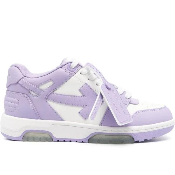 Off-White Out of Office Leather Sneakers Purple - It 37