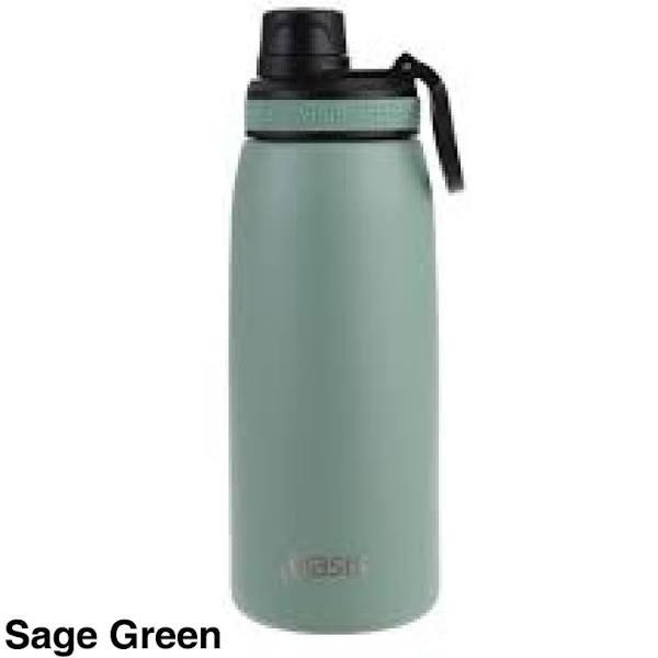 Oasis 780ml Stainless Steel Double Wall Insulated Sports Bottle Screw Cap - Sage Green