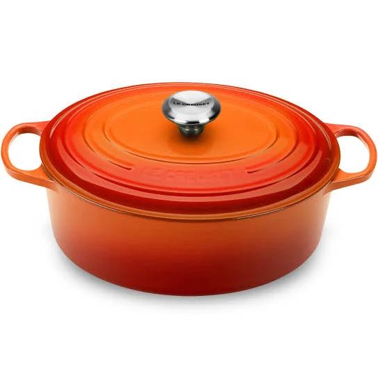 Le Creuset Signature Cast Iron 2.75-Quart Flame Oval Dutch Oven