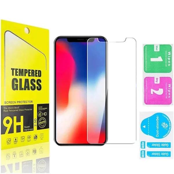 2 x Tempered Glass Screen Protector for iPhone 15 14 13 12 11 Pro XS Max Plus