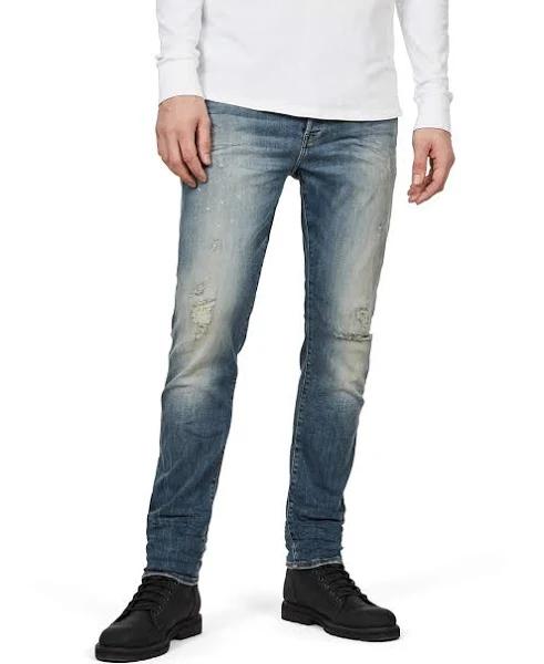 G-Star Raw Men 3301 Slim Jeans Medium Blue Size 28-32