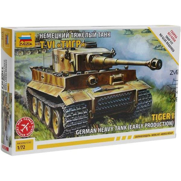 Zvezda 5002 1/72 Tiger I Plastic Model Kit