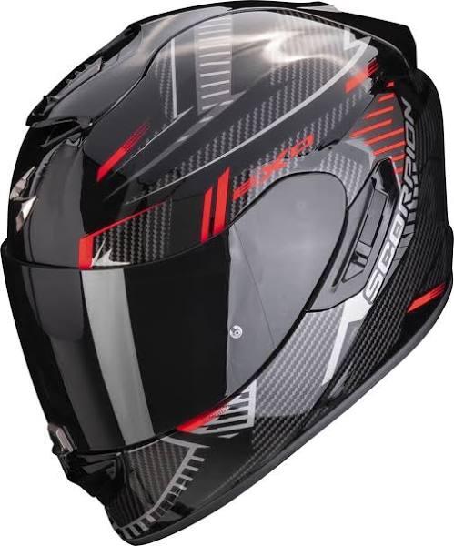 Scorpion EXO-1400 Evo Air Shell Helmet, black-red, Size XL