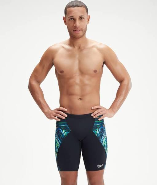 Speedo Mens Digi Placement V-Cut Jammer Black