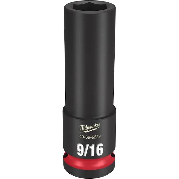 Milwaukee Shockwave 1/2" Drive 9/16" Deep 6 Point Impact Socket 49666223 by Autoelec