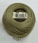 DMC Pearl Cotton Ball Size 12 141yd-Very Dark Beige Gray -116 12-640