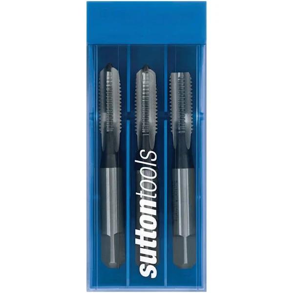 Sutton T9032223 UNC 7/8-9 Straight Flute Tap Set (3 Piece) ISO529 HSS