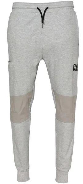 Caterpillar Track Pants trackies Work Casual Gym Slim Fit W Hem Joggers - Grey - L