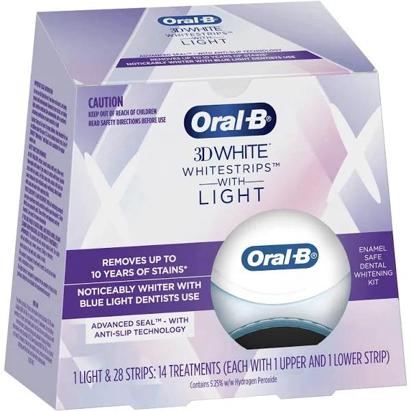 Oral-B 3D White Whitestrips with Light, 14 Treatments