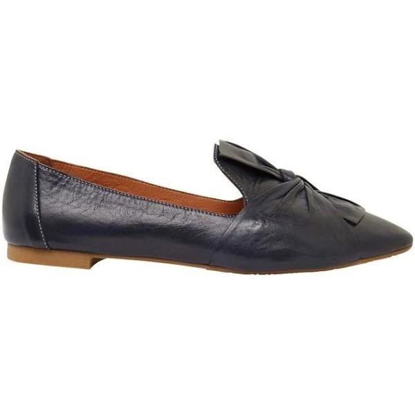 Sandler Rosco Flat Shoes in Blue Leather Blue 40