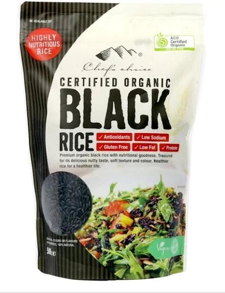 Chef's Choice Organic Black Rice, 500 G