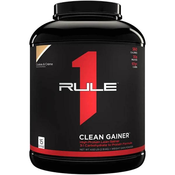 Rule 1 R1 Clean Gainer - 2.1kg / 15 Serves Cookies and Creme