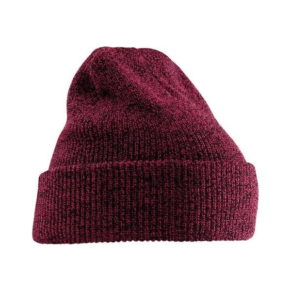 Beechfield Unisex Adult Heritage Beanie Burgundy One Size