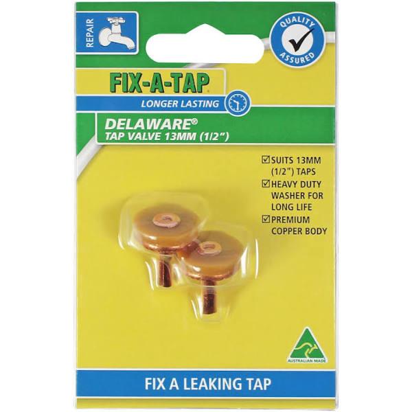 FIX-A-TAP 13mm Delaware Tap Valve - 2 Pack