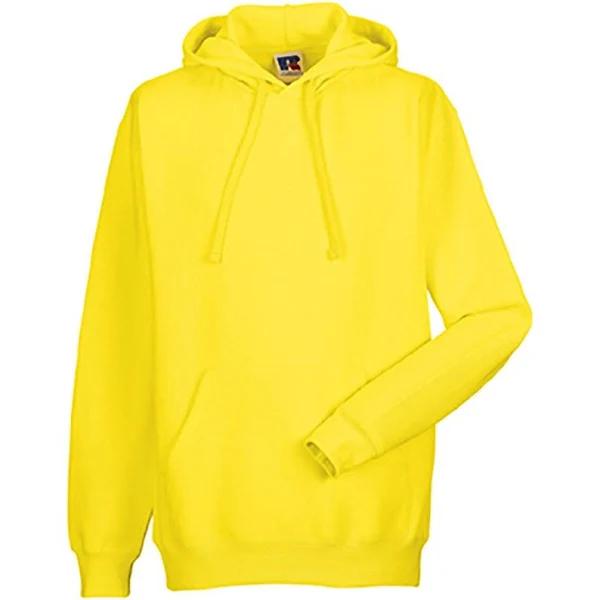 Russell Colour Mens Hooded Sweatshirt / Hoodie Yellow L