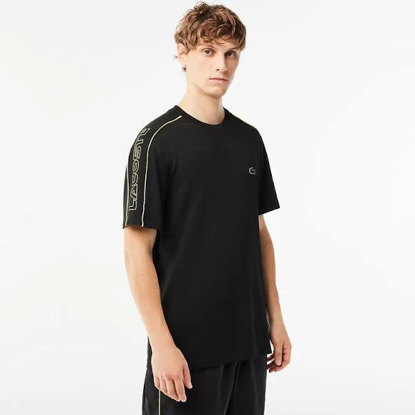 Lacoste Transitional Active Tech Pique T-Shirt Black - Size XL