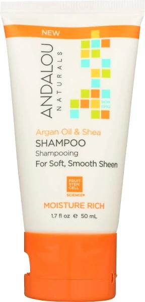 Andalou Naturals Moisture Rich Shampoo Argan Oil & Shea 1.7 fl oz