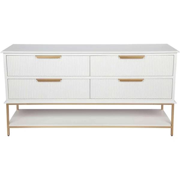 Aimee 4 Drawer Chest - White