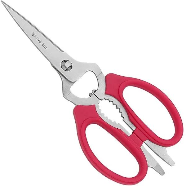 Messermeister Take-Apart Kitchen Scissors 8in / 20cm Red