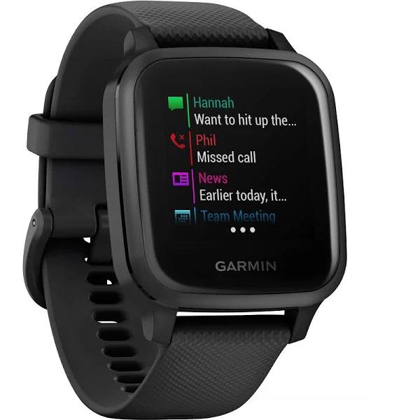 Garmin Venu Sq Music GPS Smartwatch (Black / Slate)