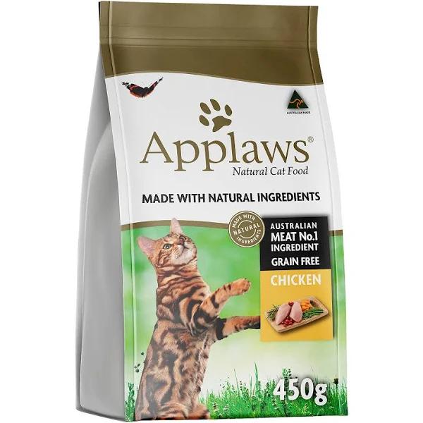 2.7kg Chicken Dry Cat Food Grain Free Applaws (6 x 450gm) by Budget Pet Products