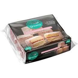 Green's Strawberries & Cream Lamingtons 4 Pack