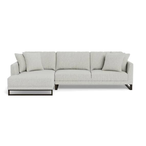 Heather Fabric Modular Sofa Light Grey by Freedom