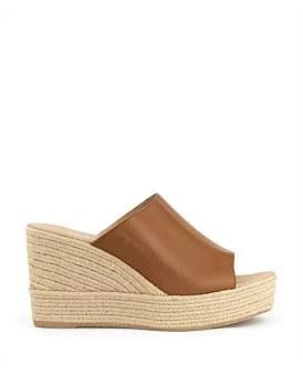 David Jones Edward Meller Milara Slide Espadrille in Tan, Size 40 EU