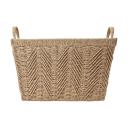 Kmart Rectangle Herringbone Paper Rope Basket in Natural