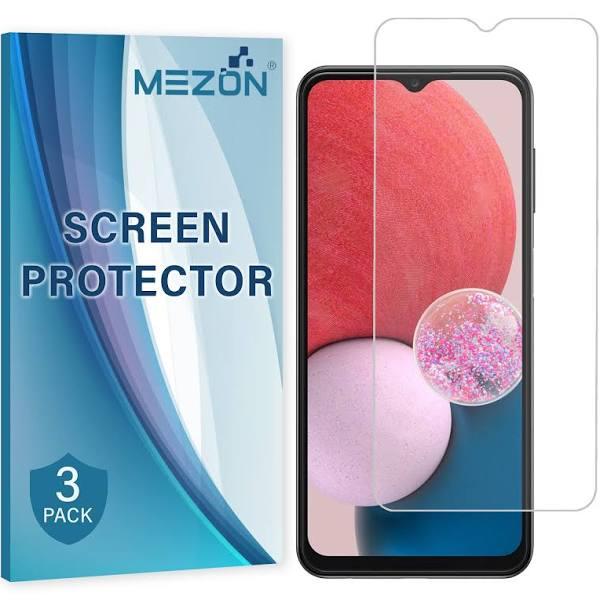 [3 Pack] MEZON Samsung Galaxy A13 Ultra Clear Screen Protector Case Friendly Film (Galaxy A13, Clear)