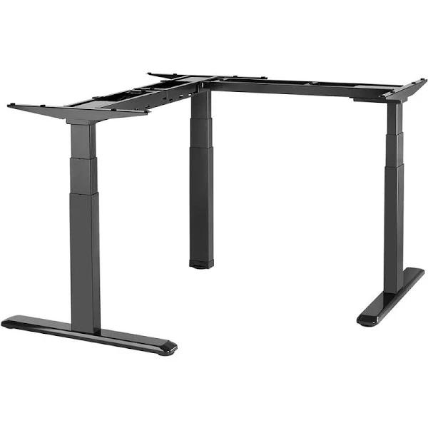 Ergovida Electric Sit-Stand Corner Desk Frame Only 1280 x 700 x 570mm Black