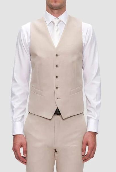 Joe Black Mail Vest - Mens, Beige 56 Regular EU