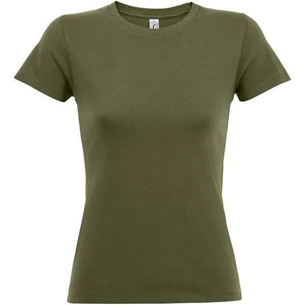 SOLS Womens/Ladies Regent Short Sleeve T-Shirt (Army) (L)