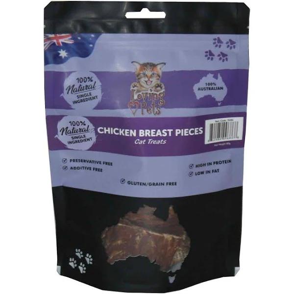 Loving Pets Chicken Breast Pieces Cat Treat 80g