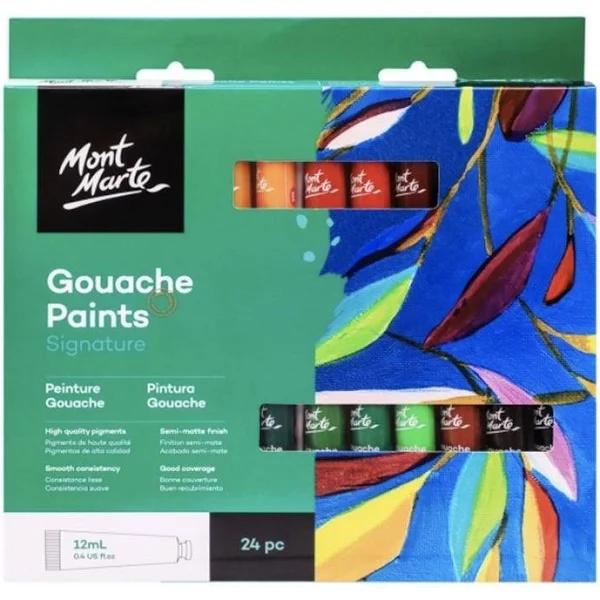 Mont Marte Paint Set - Gouache Paint 24pc x 12ml