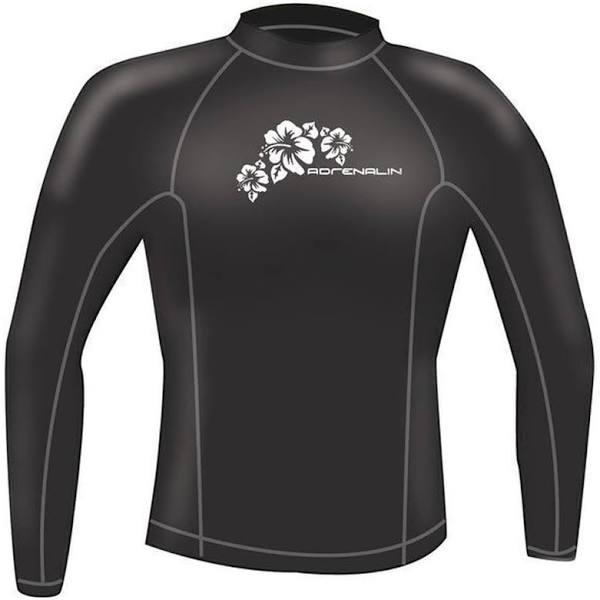 Adrenalin Ladies Rash Vest Lycra Long Sleeve 18 Black