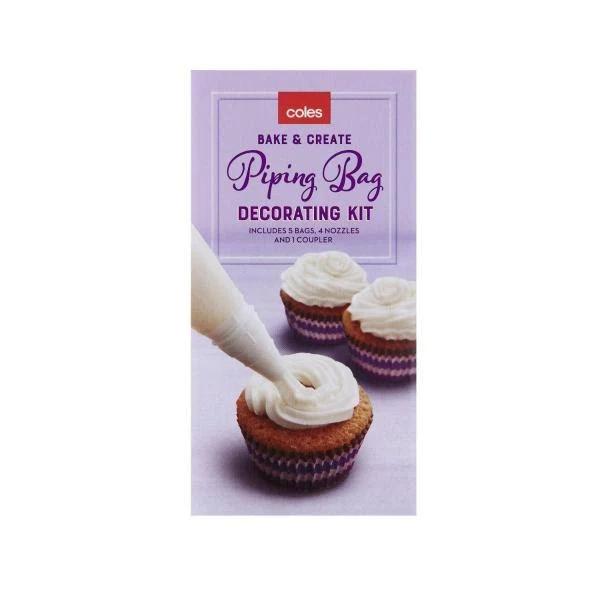 Coles Bake & Create Piping Kit Bag 5 Pack