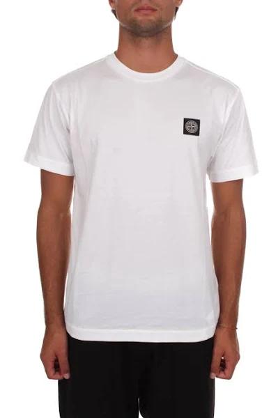 Stone Island Logo Patch T-Shirt White - L