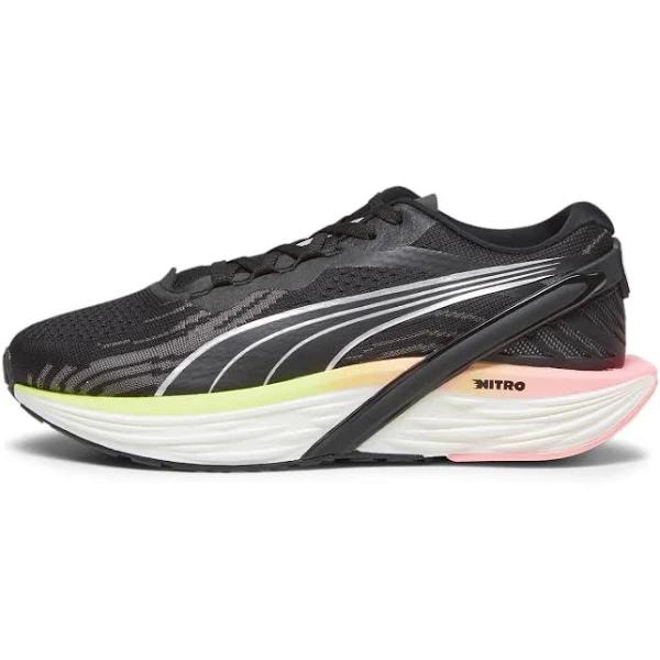 Run XX Nitro 2 Women's Running Shoes in Black/Koral Ice/Speed Green, Size 11 by Puma