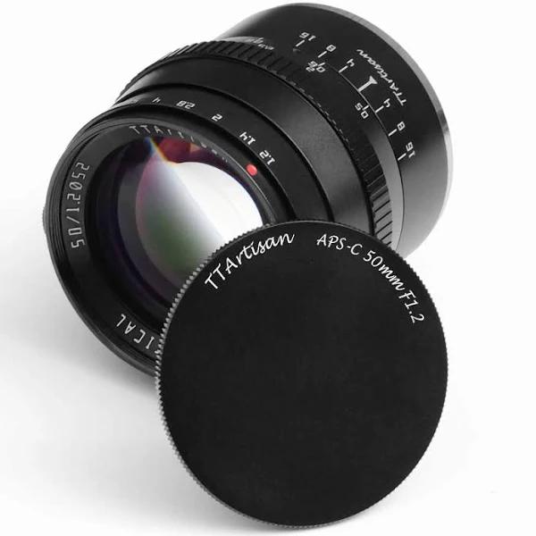 TTArtisan 50mm F1.2 APS-C Large Aperture Cameras Lens Manual Focus MF Compatible With Fuji x Mount Camera