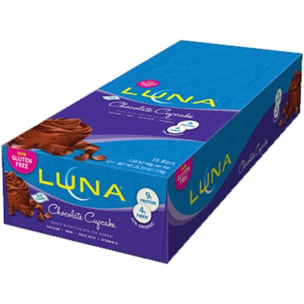 Luna Bar - Gluten Free Bars - Chocolate Cupcake - (1.69 Ounce Snack