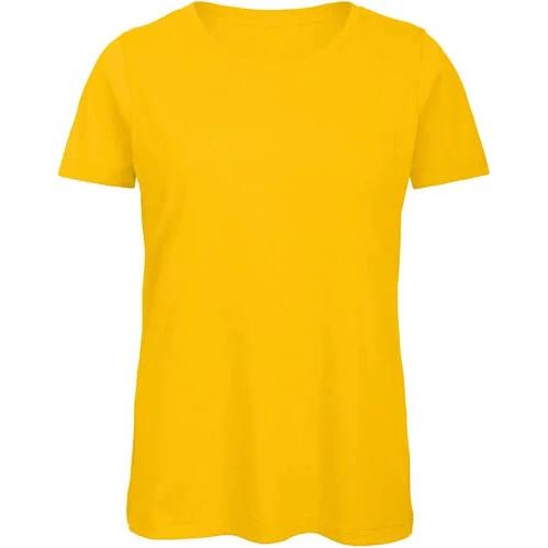 B&C Womens/Ladies Favourite Organic Cotton Crew T-Shirt Gold XL