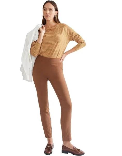 Katies - Womens - Pants / Trousers - All Season - Brown Stretch - Work Clothes